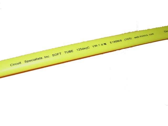 Yellow 2.5mm SoftTube Heat Shrink Tubing 4ft length